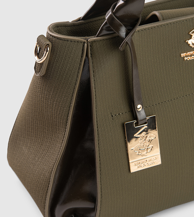 Textured Satchel Bag