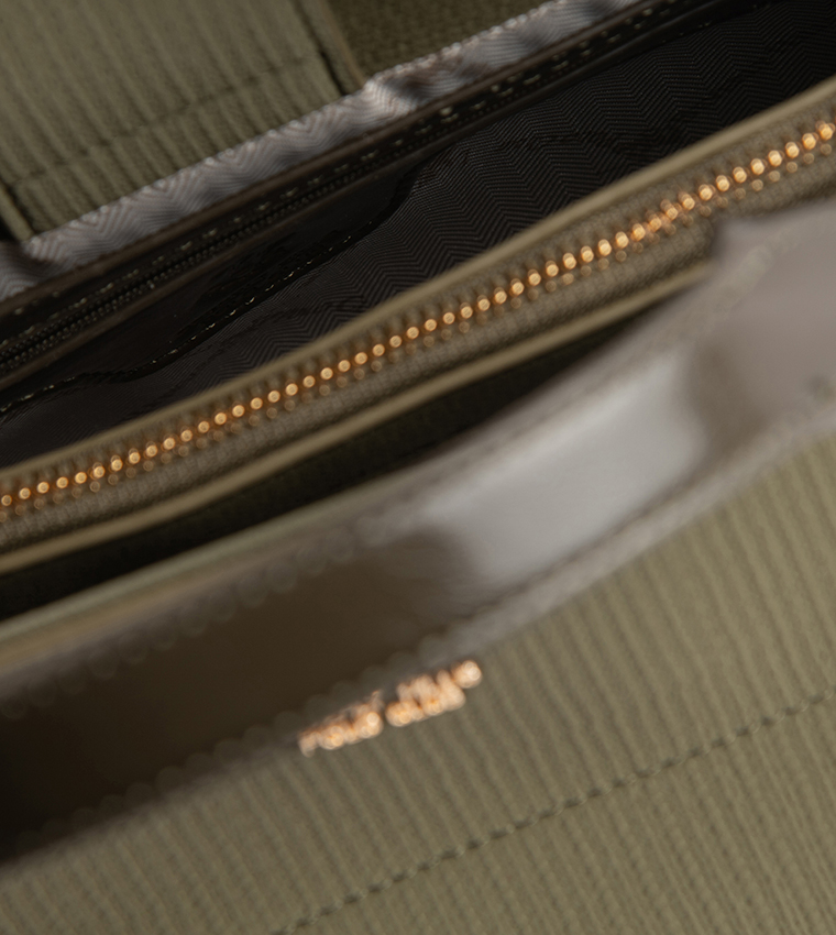 Textured Satchel Bag