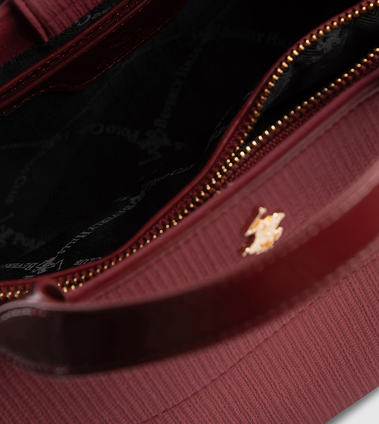 Textured Satchel Bag