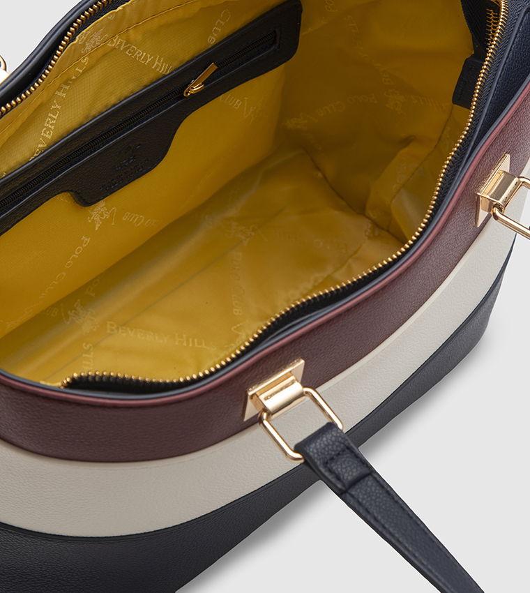 Color Block Tote Bag