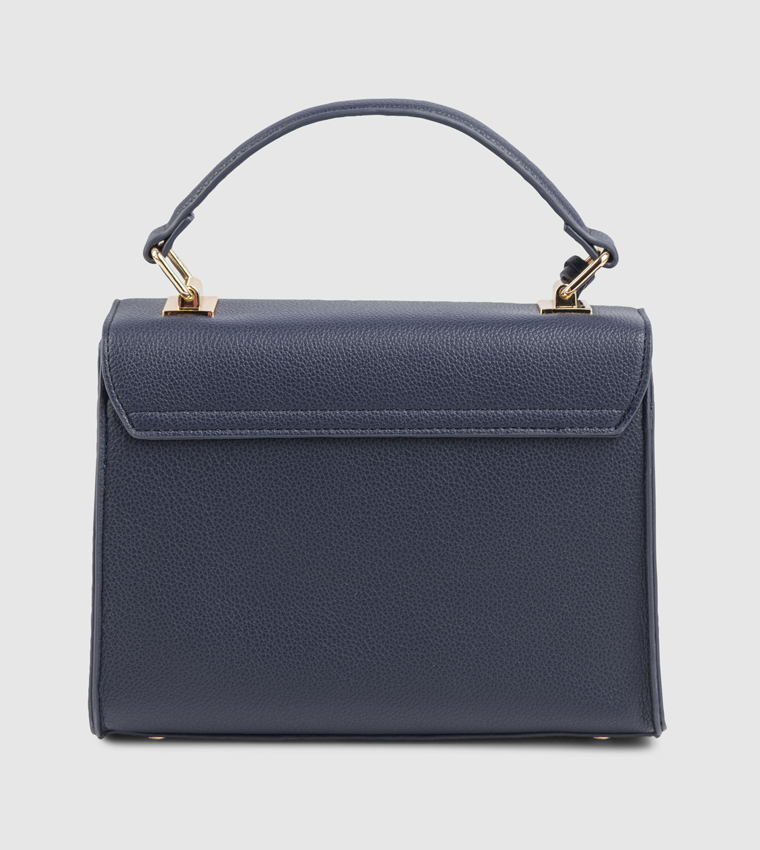 Color Block Top Handle Bag