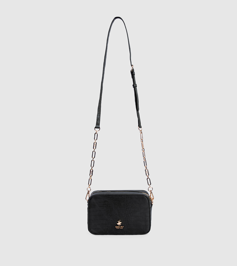 Croc Textured Camera Bag