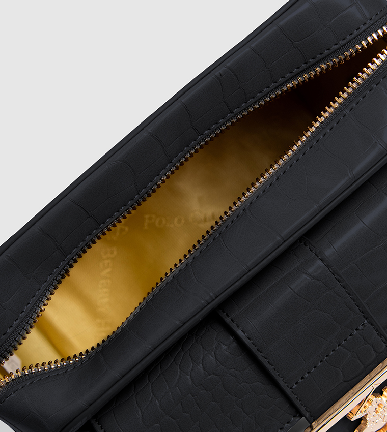 Croc Textured Camera Bag