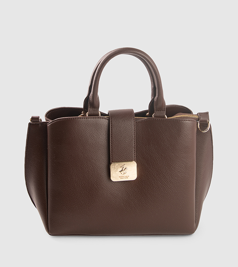 Textured Satchel Bag