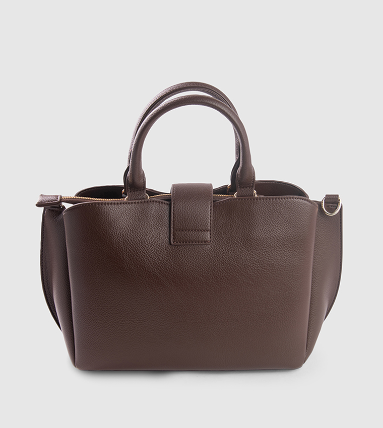 Textured Satchel Bag