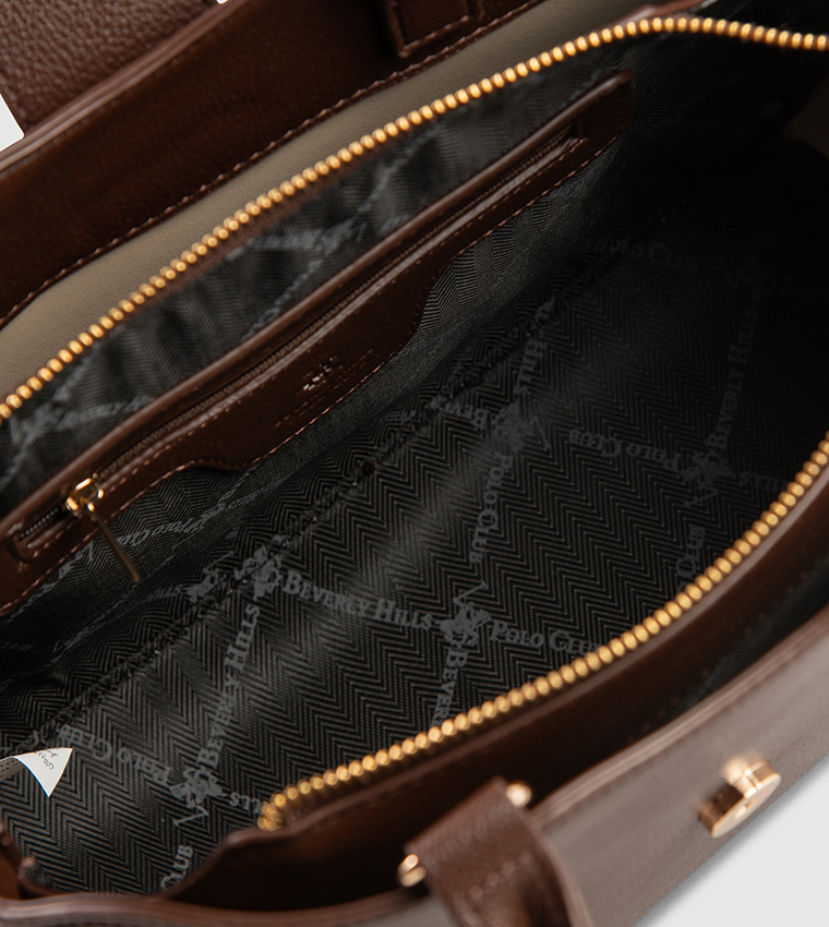 Textured Satchel Bag