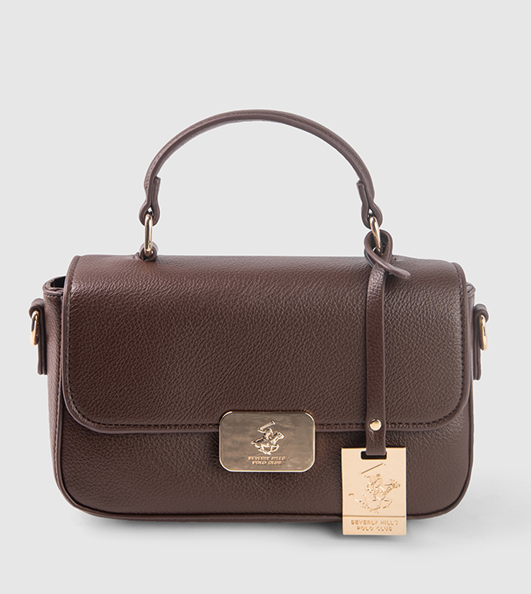 Logo Detail Top Handle Bag
