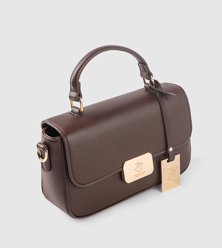 Logo Detail Top Handle Bag