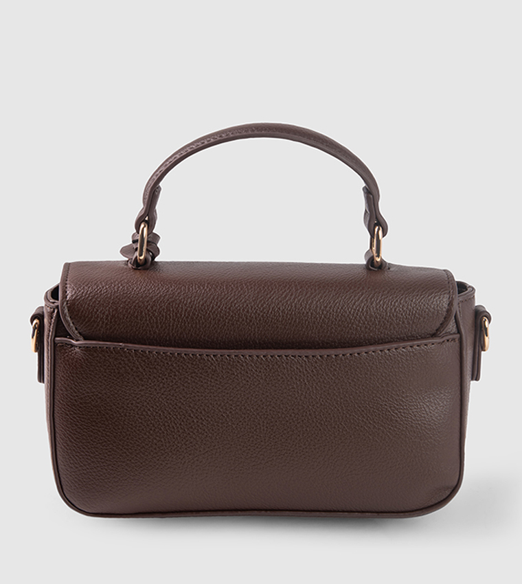 Logo Detail Top Handle Bag