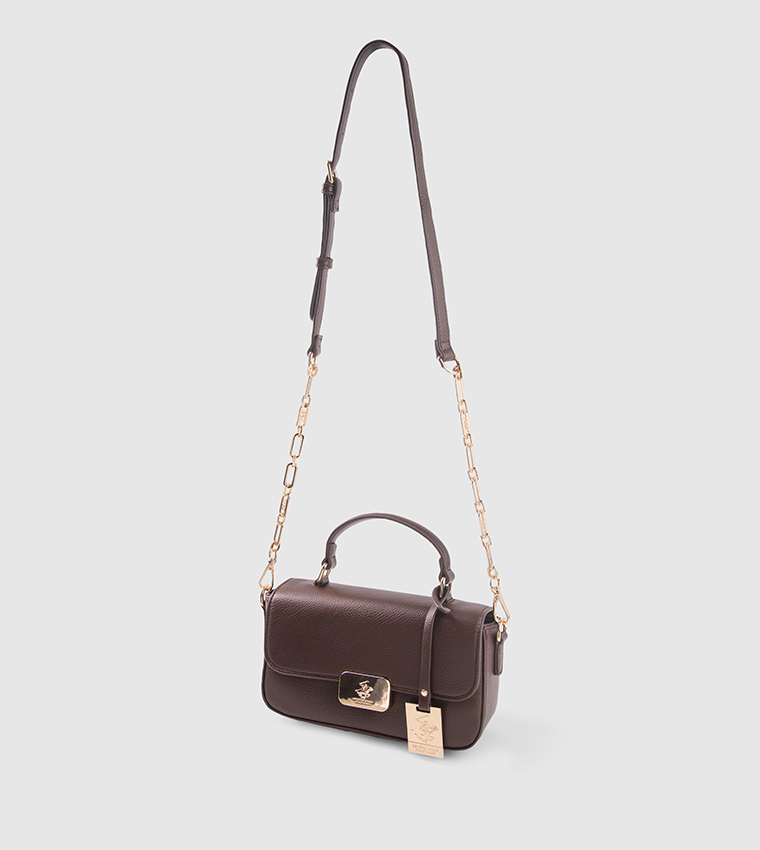 Logo Detail Top Handle Bag