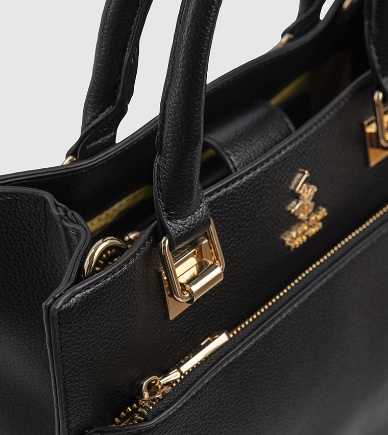 Textured  Satchel Bag