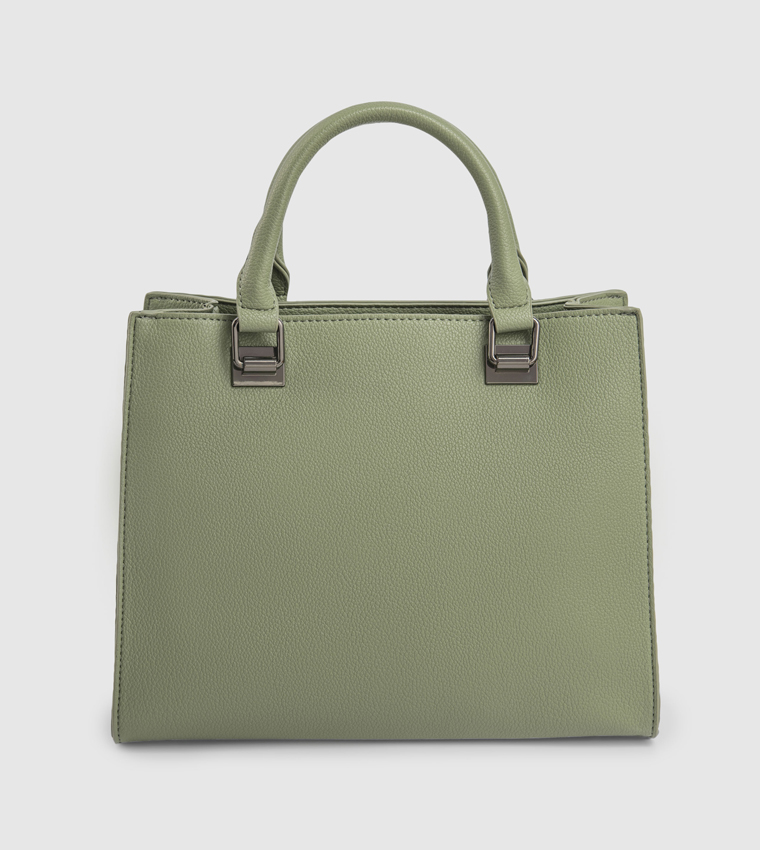 Textured  Satchel Bag