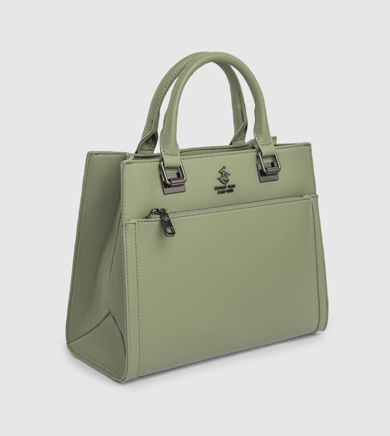 Textured  Satchel Bag