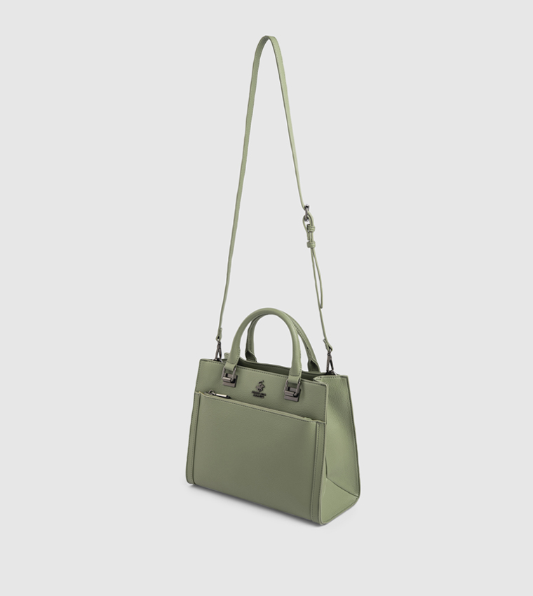 Textured  Satchel Bag
