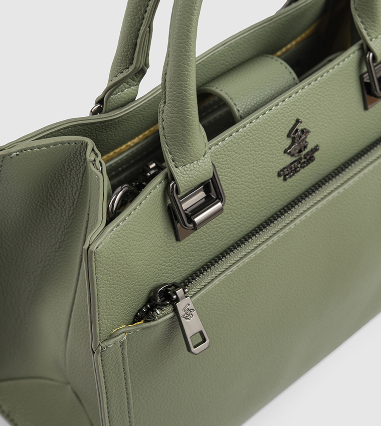 Textured  Satchel Bag