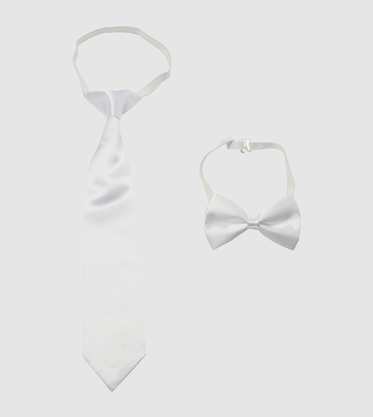Buy Trendyol Tie Bow Tie Set In White | 6thStreet Oman