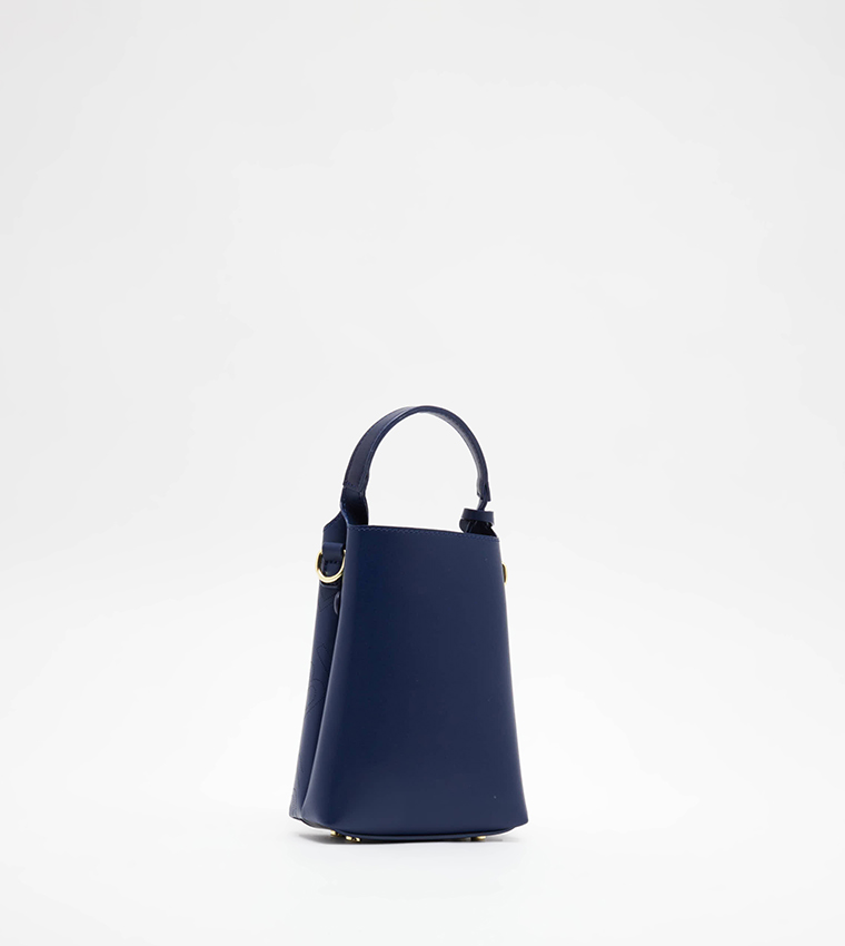 Buy Beverly Hills Polo Club Logo Detail Mini Bucket Bag In Navy ...