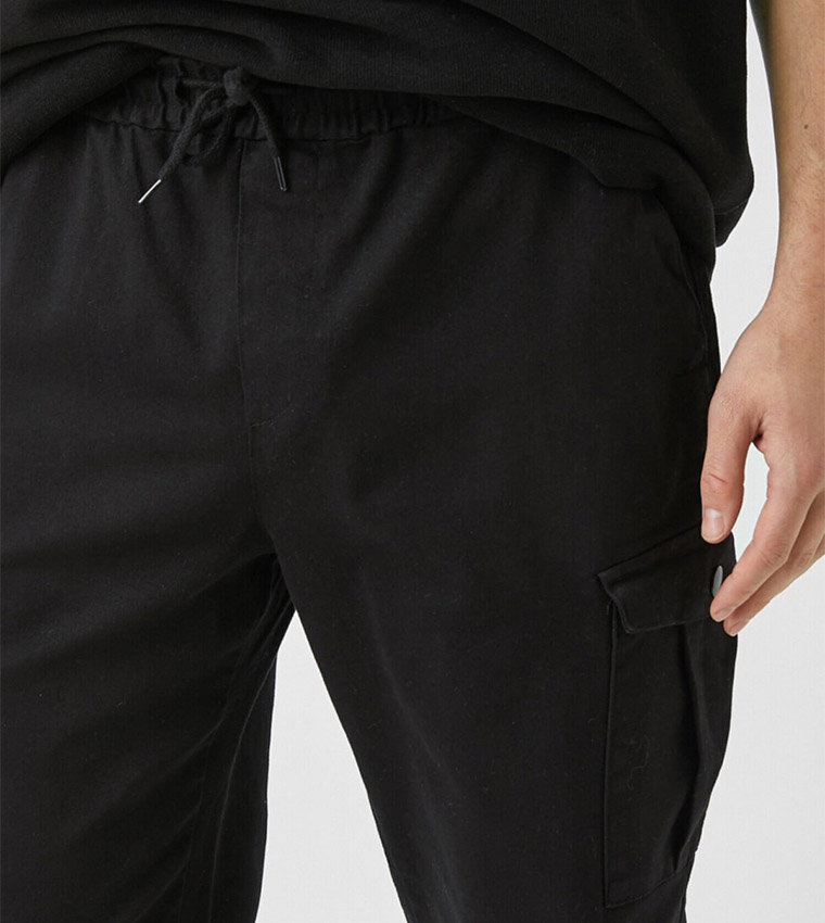 Trendyol Khaki – Jogger Cargo In Cotone Per Ragazzi, Taglio Skinny, Colore Cachi