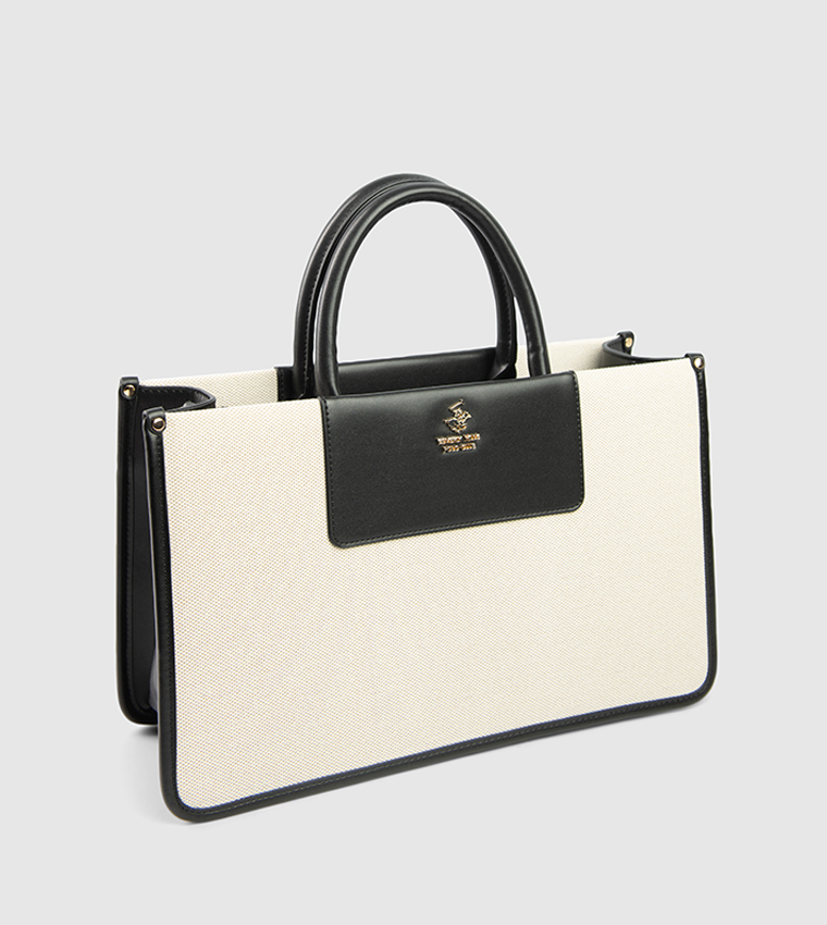 Color Block Handheld Bag