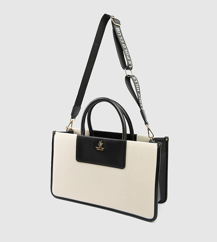 Color Block Handheld Bag