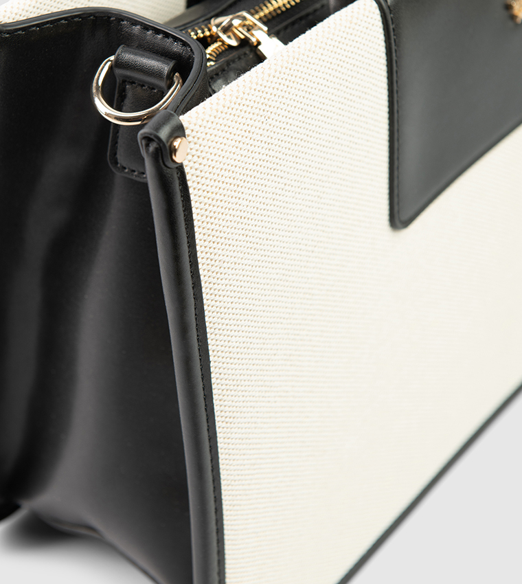 Color Block Handheld Bag