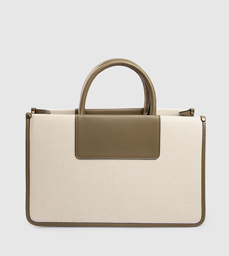 Color Block Handheld Bag