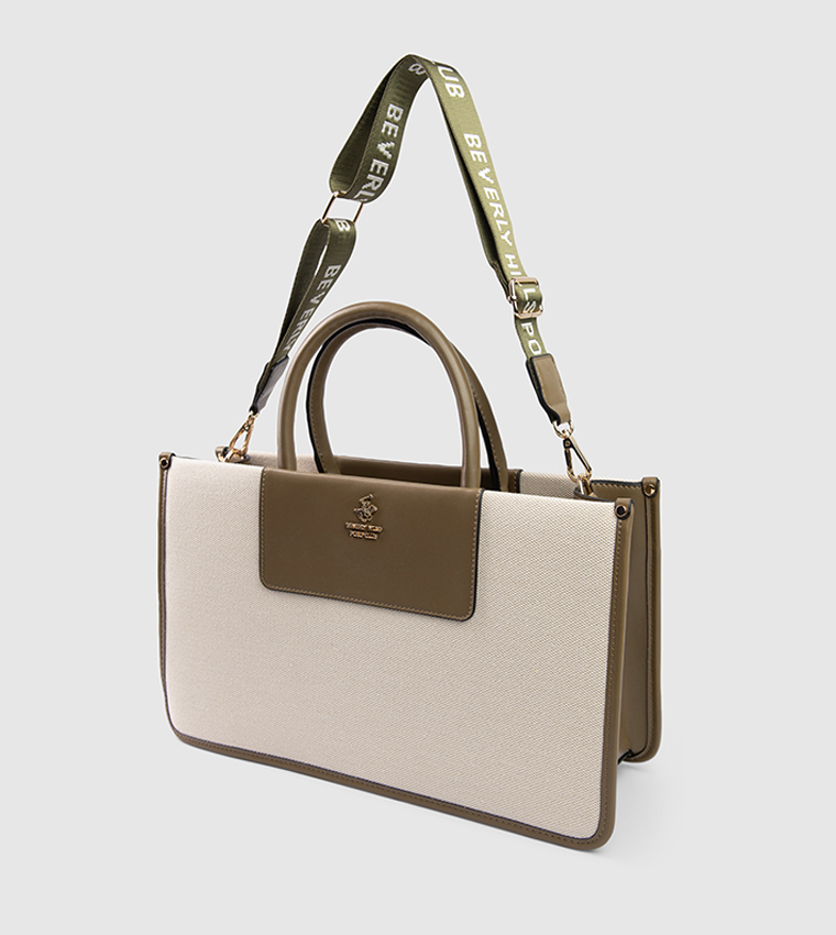 Color Block Handheld Bag