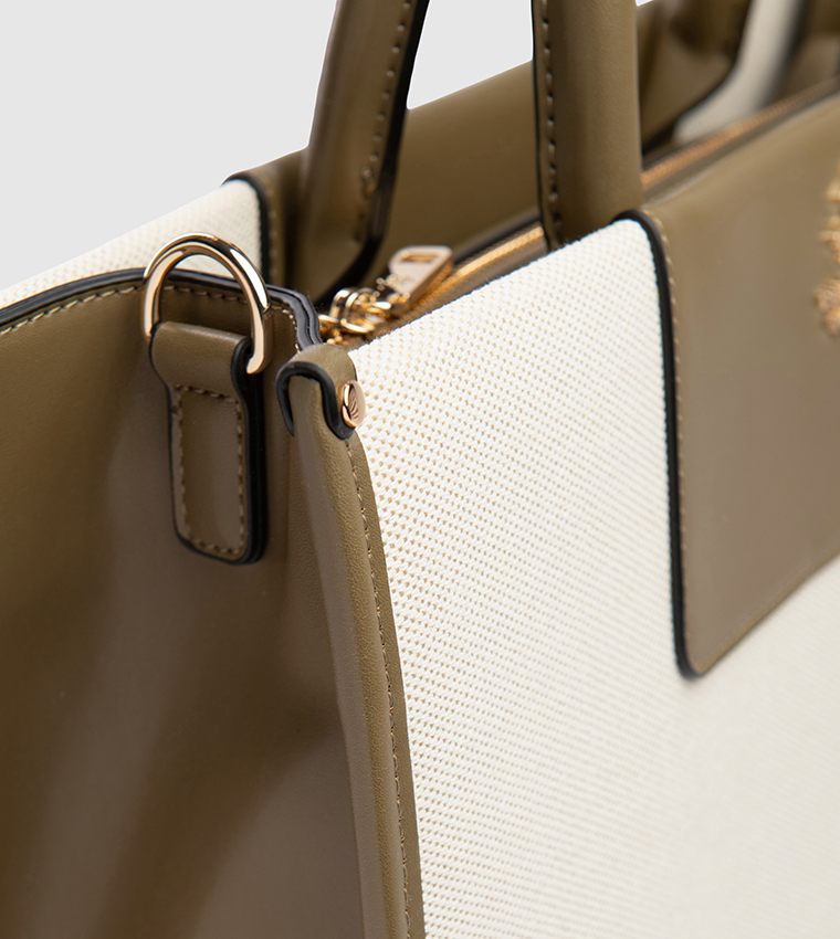 Color Block Handheld Bag