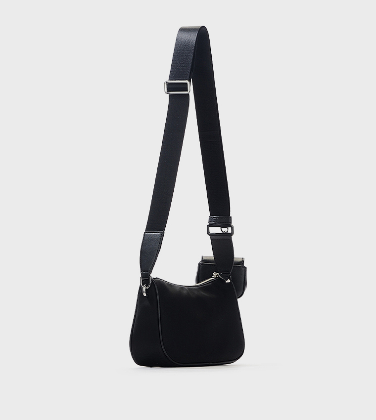 JET SET Textured Crossbody Bag