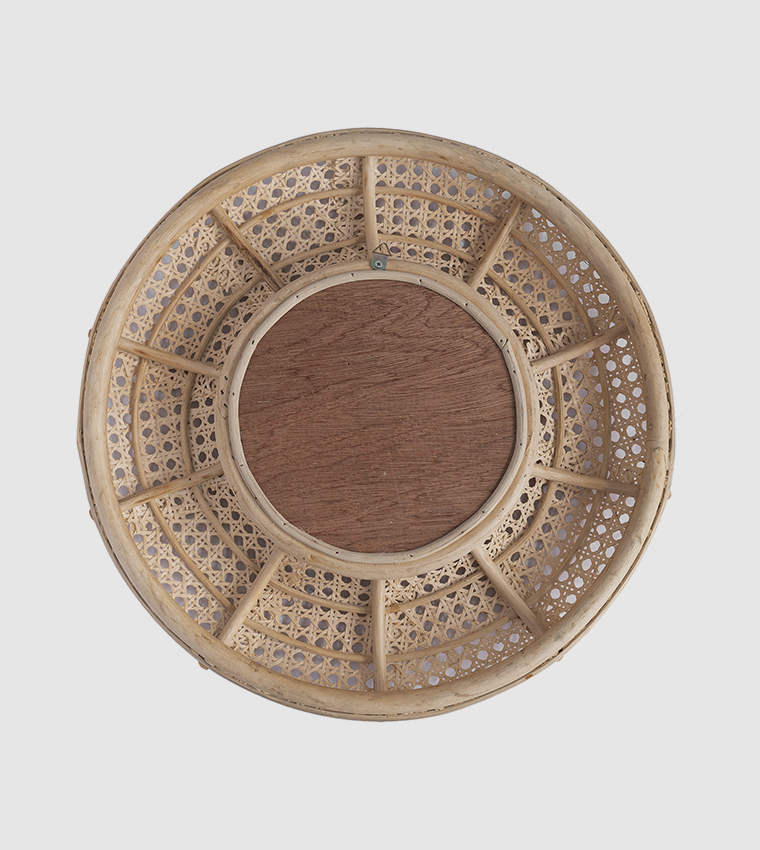 Designer Rattan Mirror 