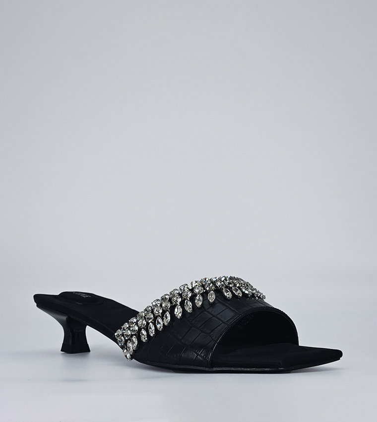 Embellished kitten heels discount