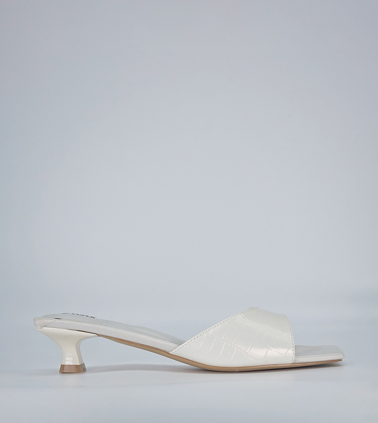 White store kitten heels
