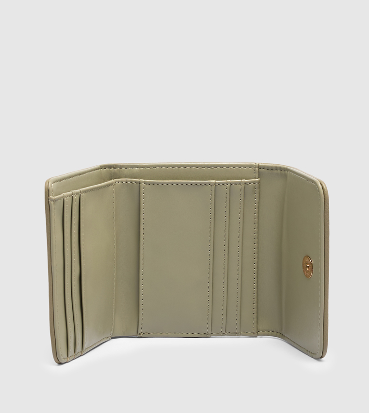 Logo Detail Tri-Fold Wallet