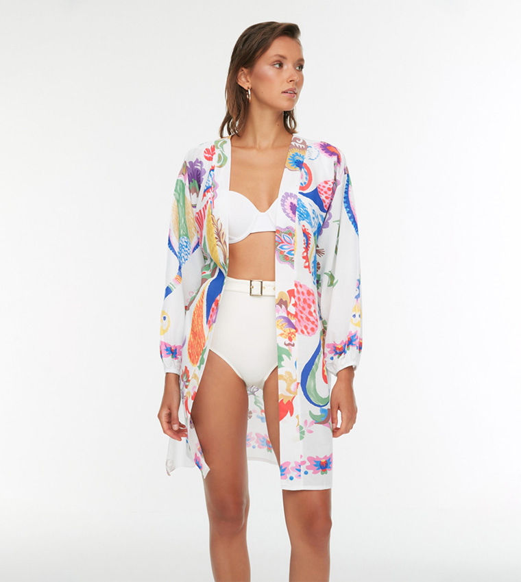 Floral Printed Kimono