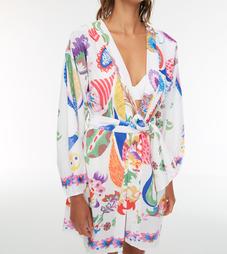 Floral Printed Kimono