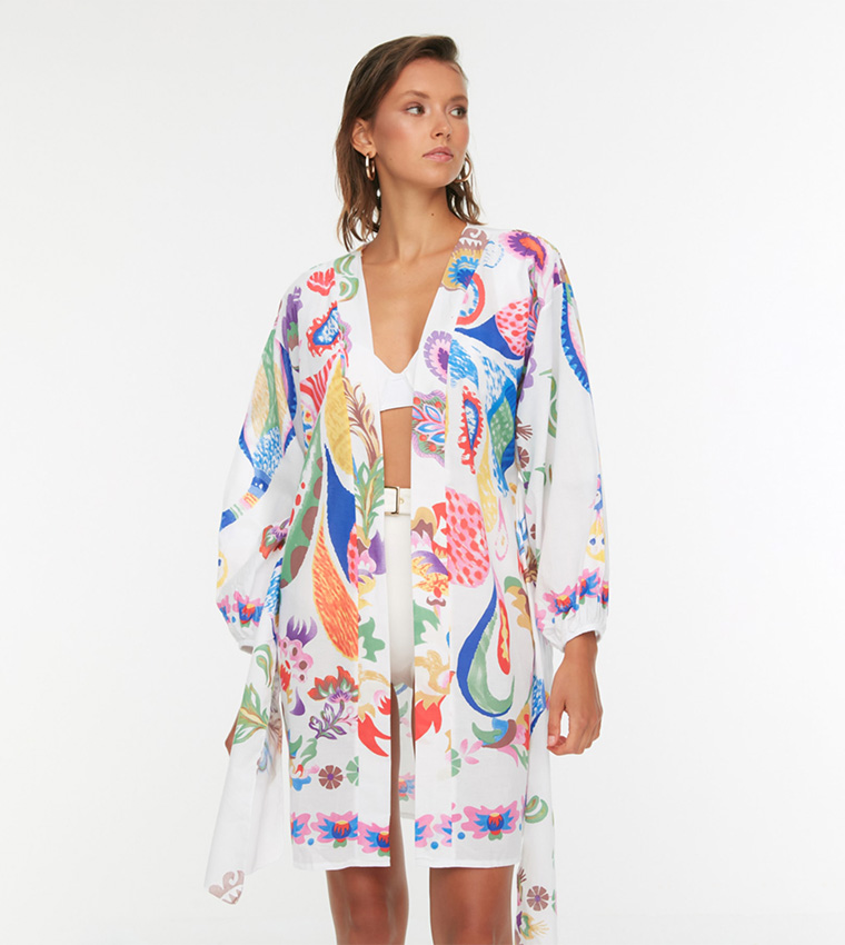 Floral Printed Kimono
