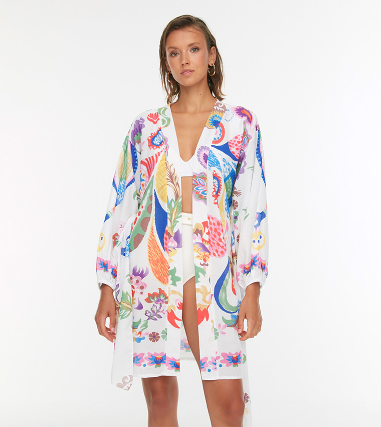 Floral Printed Kimono