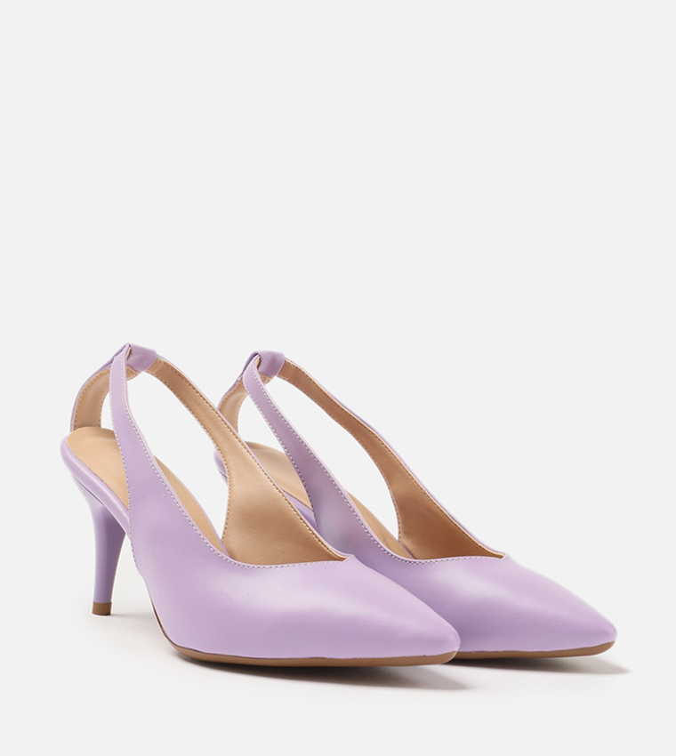 Mauve kitten heels store