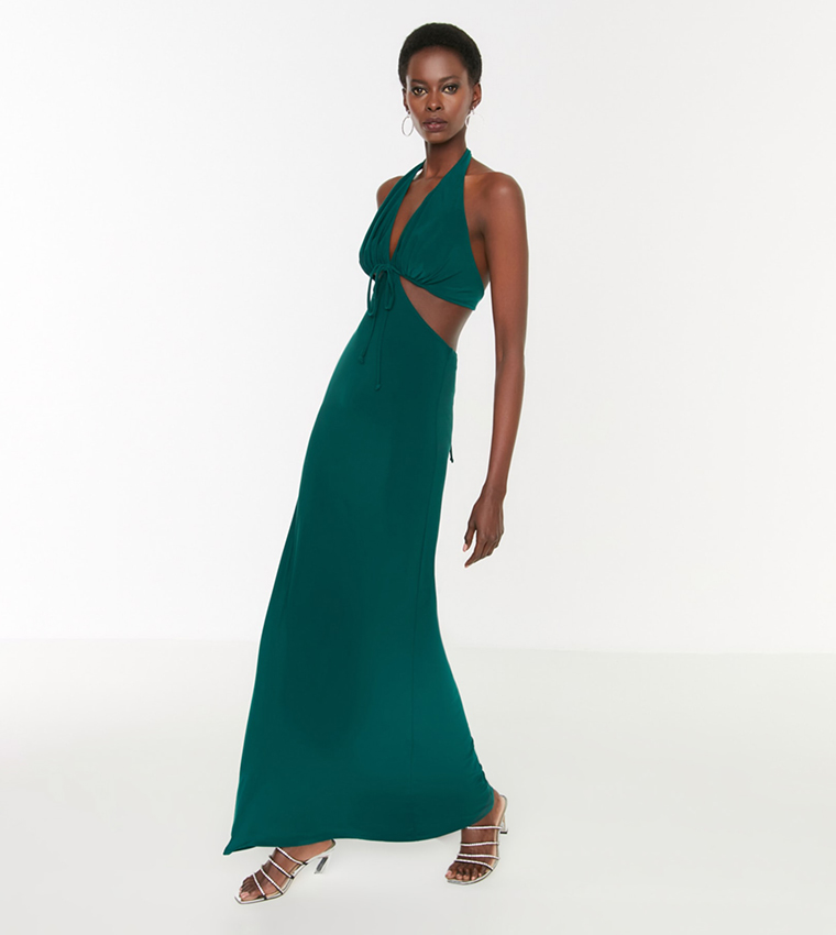 Evening on sale gown green