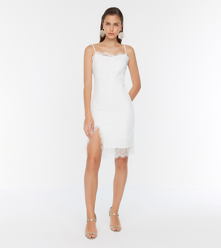 Bcbg white deals dress