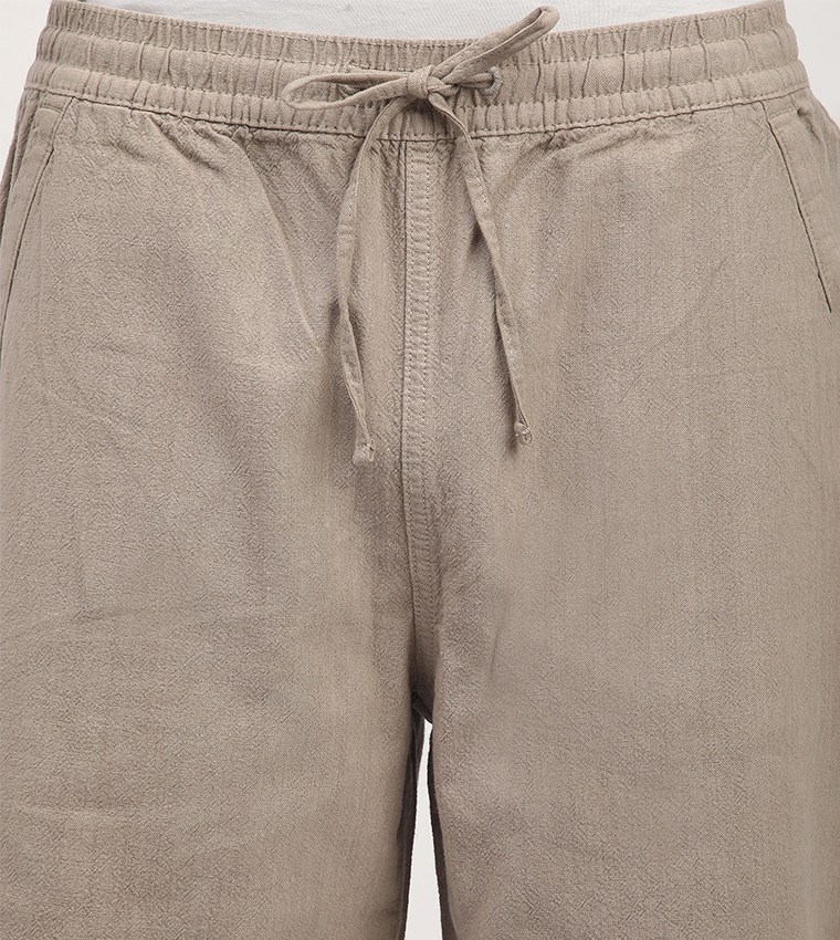 Drawstring Waist Casual Shorts