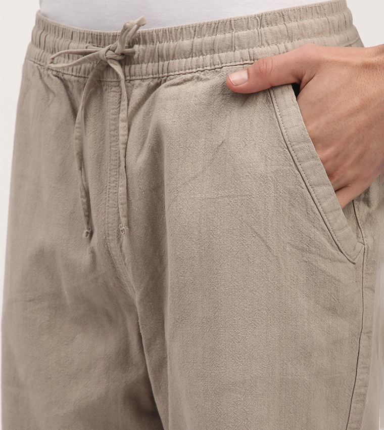 Drawstring Waist Casual Shorts