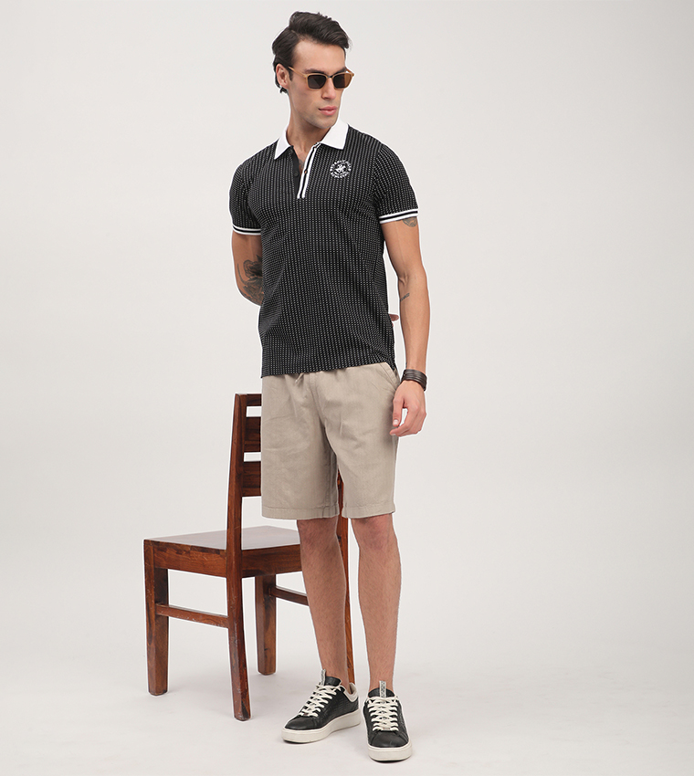 Drawstring Waist Casual Shorts