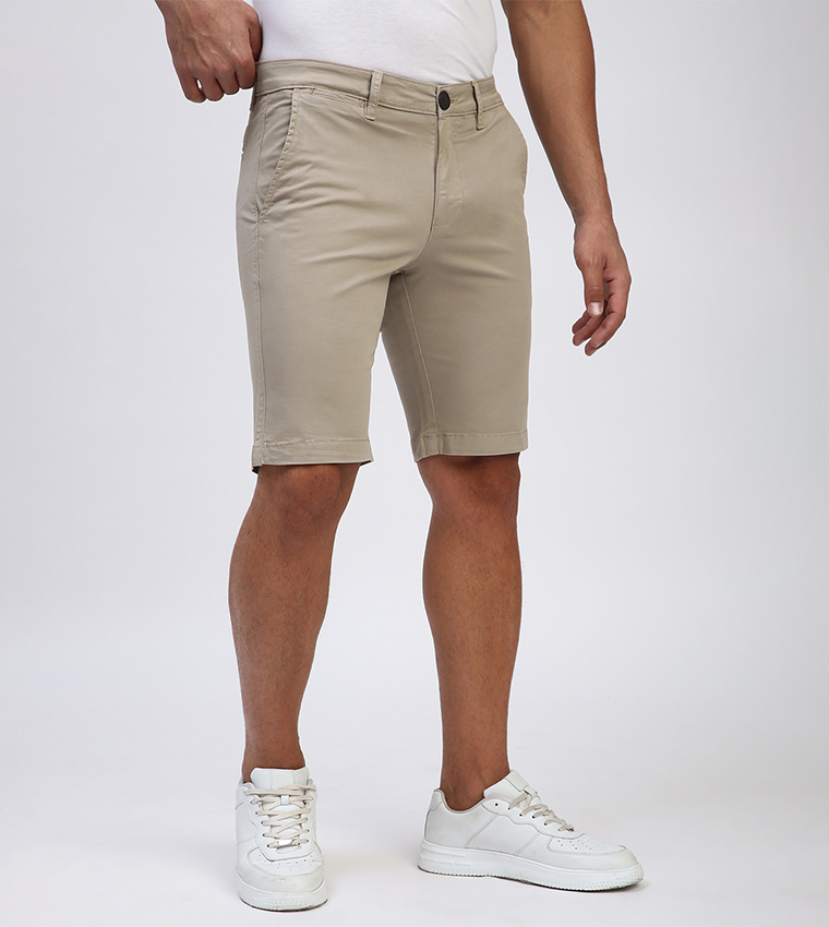 Garment Dyed Casual Shorts