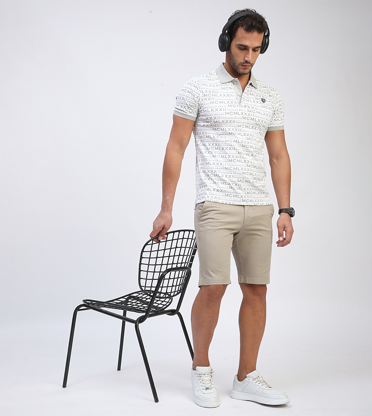 Garment Dyed Casual Shorts