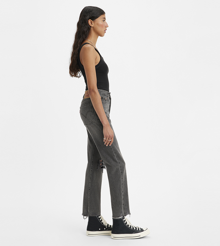 Wedgie Ripped Straight Fit Jeans