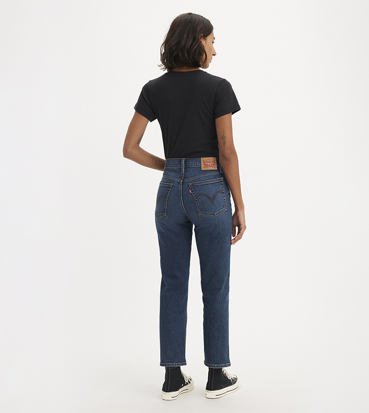High Rise Straight Fit Jeans