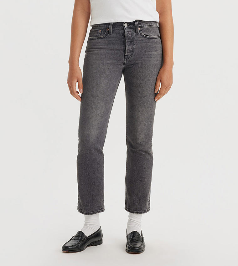 بنطال جينز ضيق ويدجي 