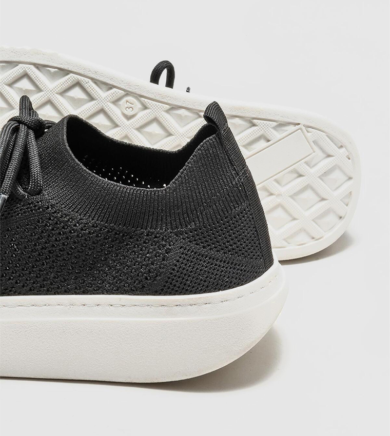 Knitted Lace Up Sneakers