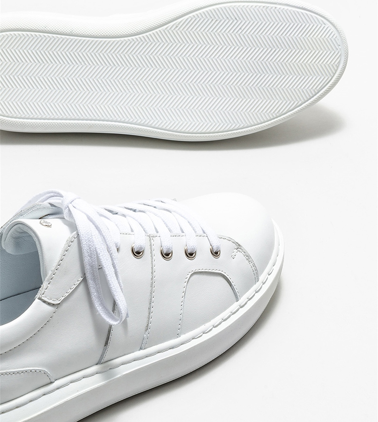 Solid Lace Up Sneakers